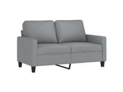 Sofá de 2 plazas de tela VIDAXL gris claro (120 cm)