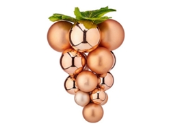 Bolas de Navidad Pequeno Uvas Cobre Plástico