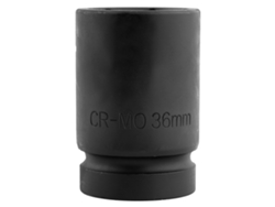 Llave de impacto neumática de 1 pulgada, casquillo hexagonal reforzado, longitud de 80 mm, H36