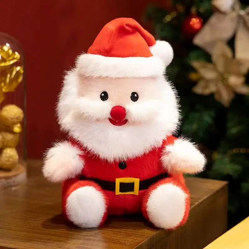 (blanco, 25 Cm) Lindo Peluche Decorativo Navideño, Almohada Rellena