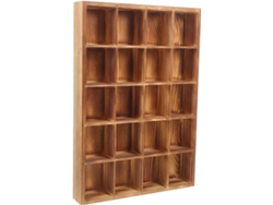 Almacenamiento Multifuncional Madera 20 Compartimentos Organizador Interior Soporte Calcetines Cajones