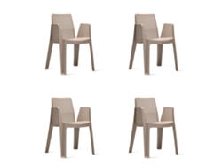 GARBAR PLAY Set 4 Silla Con Brazos Interior Exterior Arena