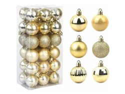 Set de 36 bolas navideñas irrompibles RNEMITERY