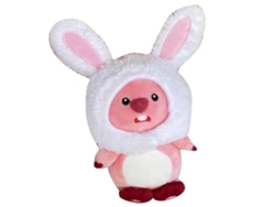 2026 Muñeco de peluche suave y lindo multiusos para dormitorio, coche, bolso, llavero con cabeza de conejo