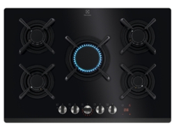 Placa de Encimera de gas de Encastre ELECTROLUX (740 mm - Negro)