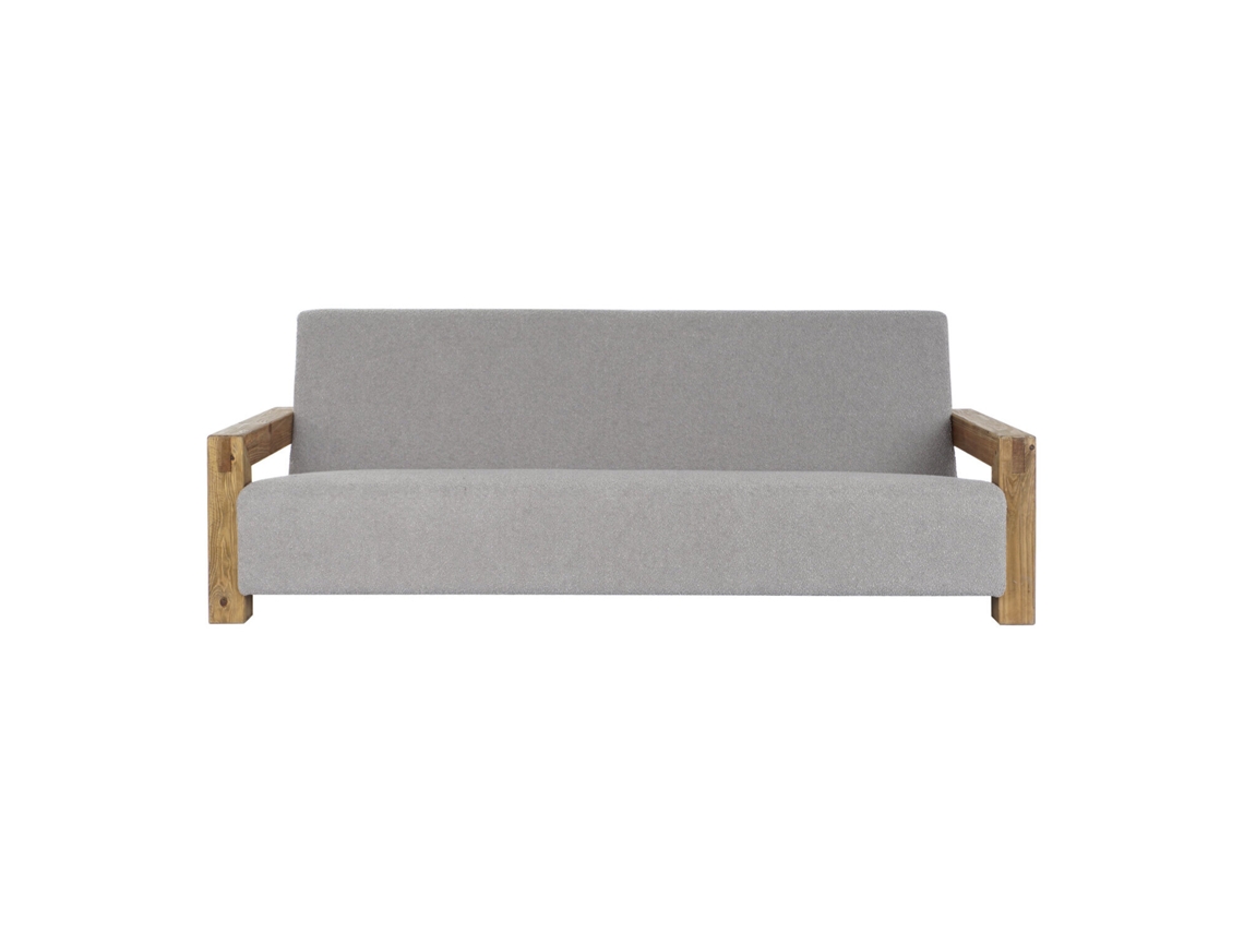 Sofa Madera Reciclada Poliester Boucle 221x94x83cm