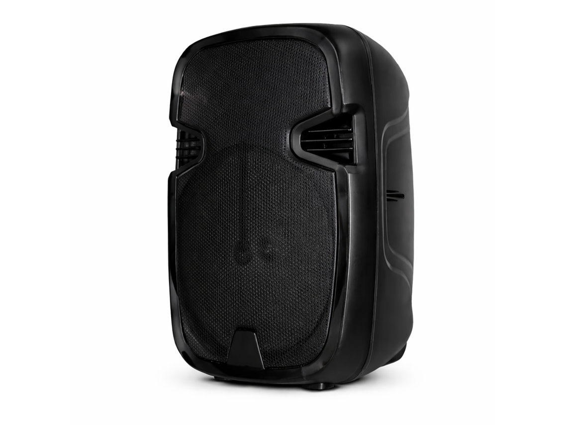 Altavoz portátil Bluetooth Skyhe PK-29 negro con altavoz de 8 pulgadas, iluminación LED RGB y micrófono.