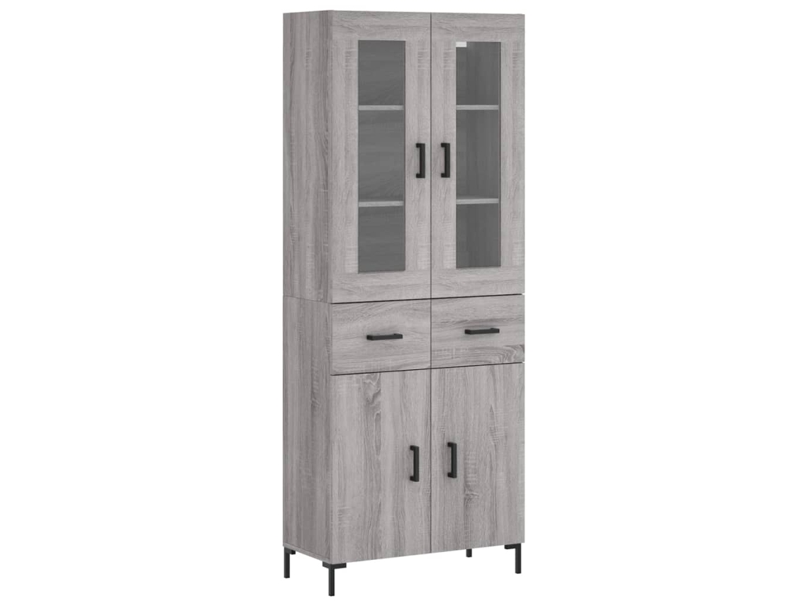 Maison Exclusive - Aparador Alto Madera Contrachapada Gris Sonoma 69,5x34x180 Cm