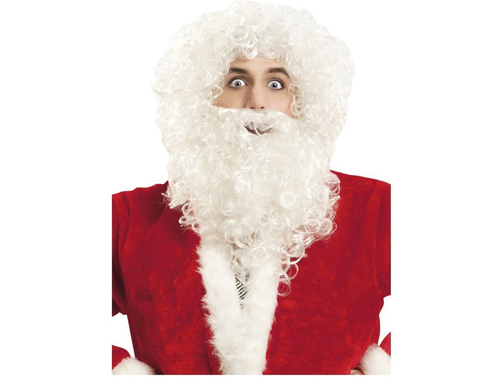 Barba VIVING Pai Natal (Con Peluca)