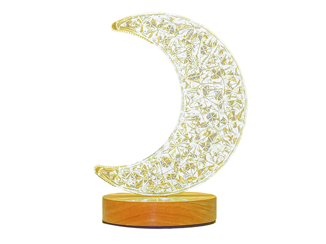 Bj-lâmpada De Mesa 3w Com Controle Remoto Luz Quente Estilo Lua Função De Temporizador Usb Para Quarto Sala Estúdio