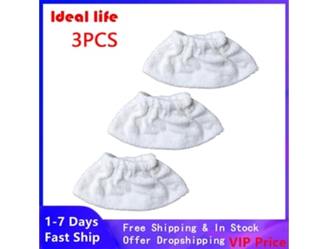 Mopa para suelo de 3 piezas, fregonas para limpiadores a vapor Karcher 6.960-019,0, para azulejos, duchas, estufas de cocina, campanas extractoras,...
