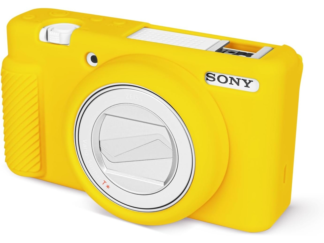 Funda Eifson Para Sony Zv 1f / Zv-1 Ii, De Silicona Suave Con Protector De Pantalla Antiarañazos (compatible, Amarilla).