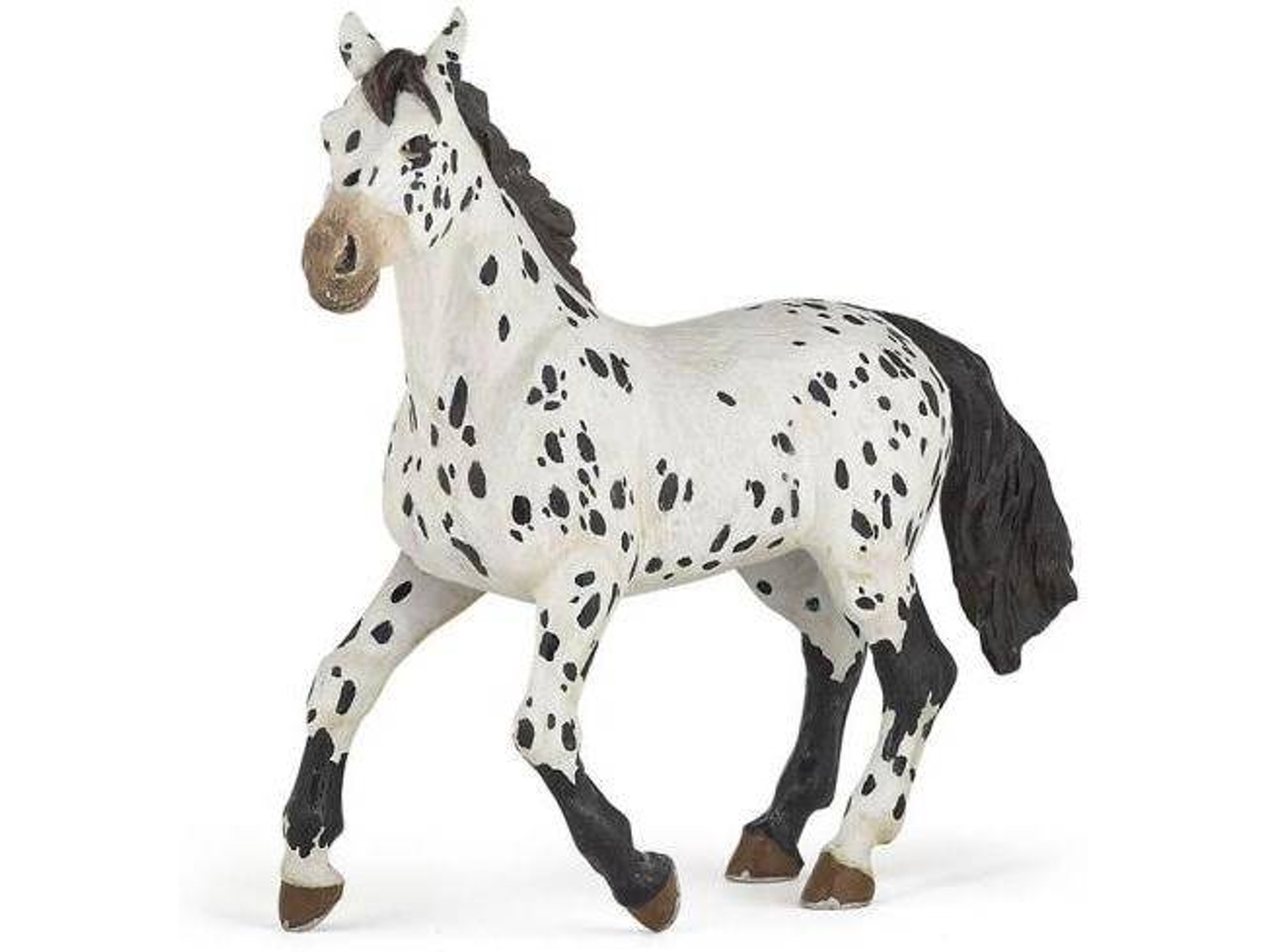 Figura PAPO Caballo Appaloosa Negro