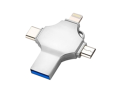 Memoria USB 3.0 4 en 1 de 256 GB para iPad, iPhone y Android