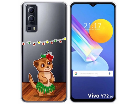 Carcasa Vivo Y52 5G TUMUNDOSMARTPHONE Dibujos Transparente Multicolor