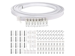 2026-carril De Cortina Flexible Para Techo Curvo De 5 Metros Instalación Fácil Material Duradero