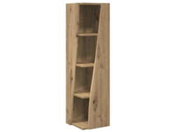 Maison Exclusive - Armario De Esquina Roble Artesanal 27,5x27x102cm