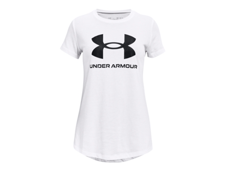 Camiseta de Niña UNDER ARMOUR Sportstyle Graphic Blanco (12/14 años)