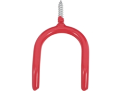 Gancho Colgante Forma Atornillable Acero Revestimiento Vinilo Soporte Pared Resistente Almacenamiento