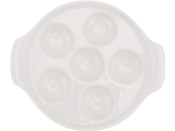 Blanca Plato De Cerámica Con Forma Caracol,