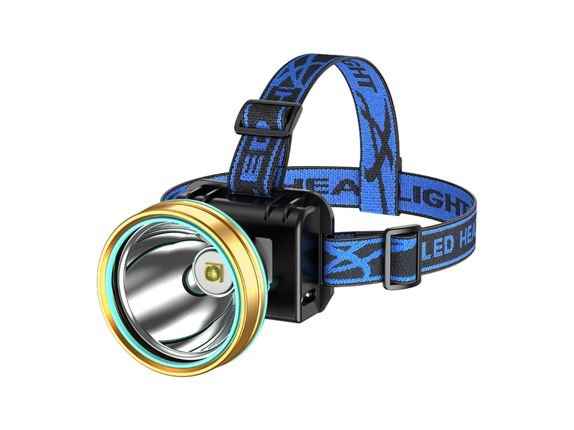 Linterna Frontal Led T6 Con Sensor, Luz Potente Para Uso En Exteriores, Montañismo, Pesca Nocturna, V13 Con Batería Integrada Y Cable De Carga.