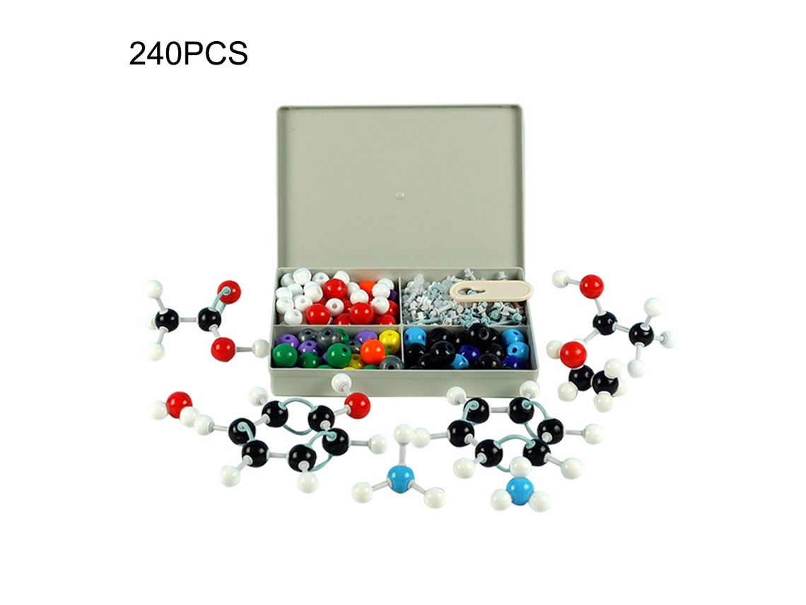 Kit De Modelos Moleculares 240pcs Para Química Orgânica E Inorgânica - Instrumentos De Ensino Escolar