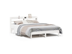 Maison Exclusive - Estructura De Cama Sin Colchón Madera Maciza De Pino 160x200 Cm