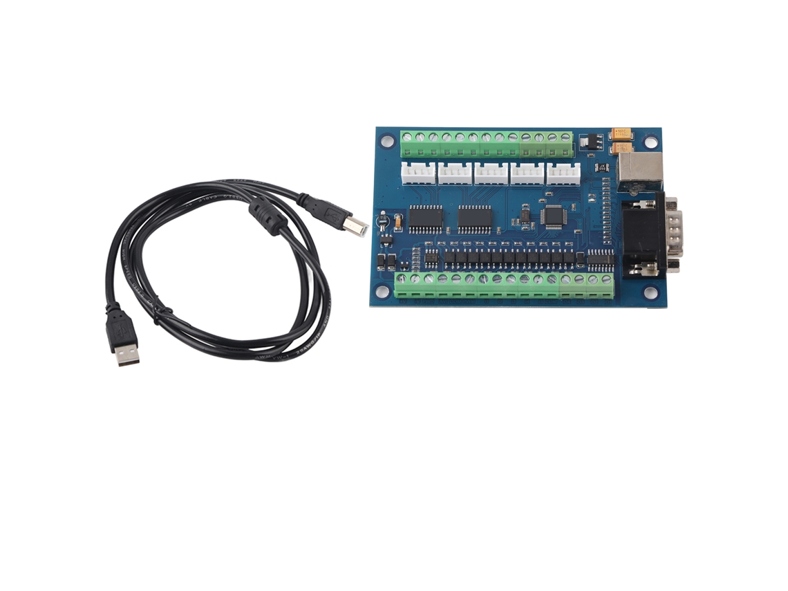 Controlador De Movimiento Usb De 5 Ejes, 100 Khz, Placa De Grabado Cnc, 12-24 V