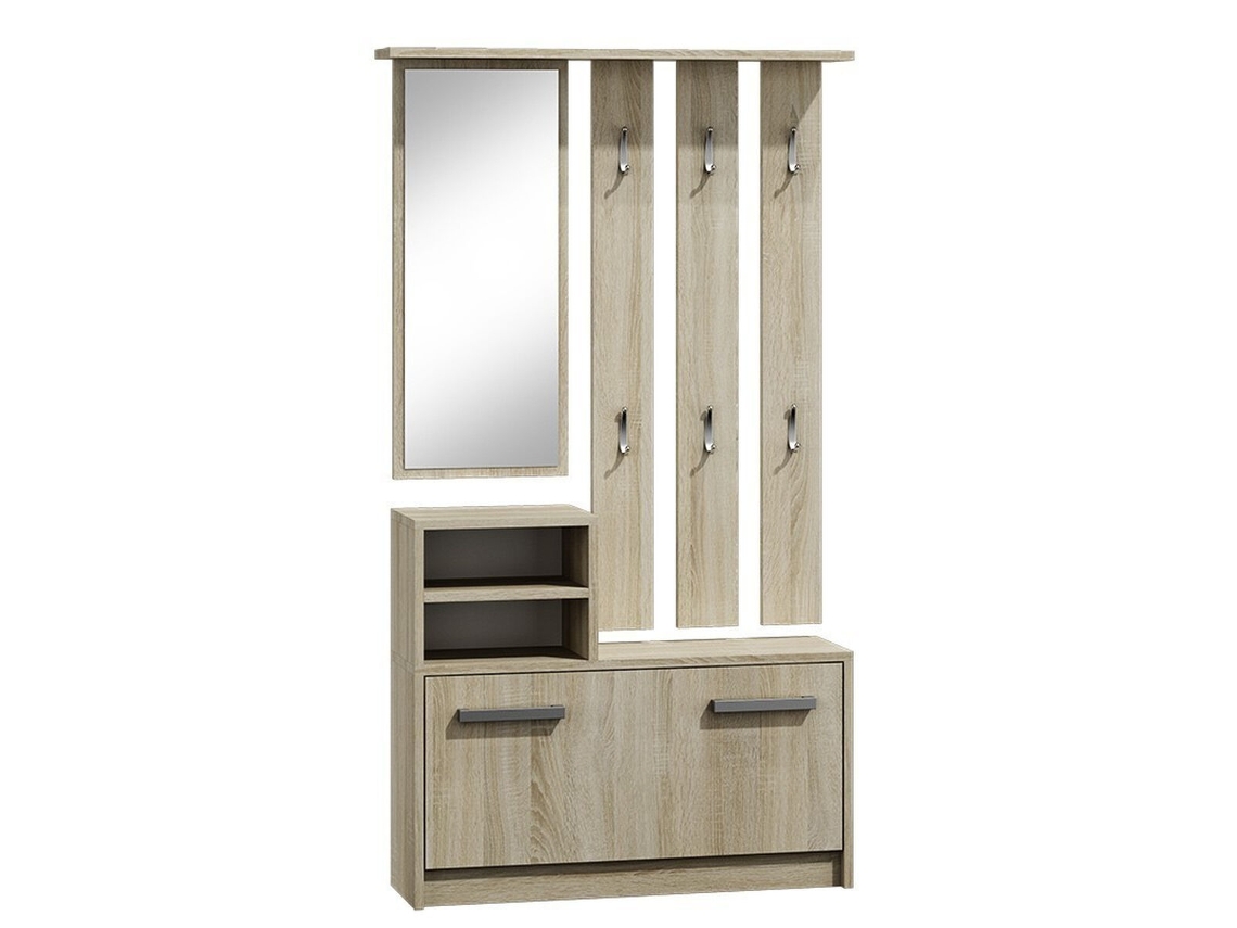 Recibidor TOP E SHOP GAR SONOMA Laminado Plástico Plateado Roble