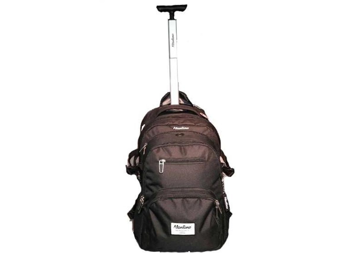 ALENTINO- Traveler Black Mochila Trolley de Viaje J054