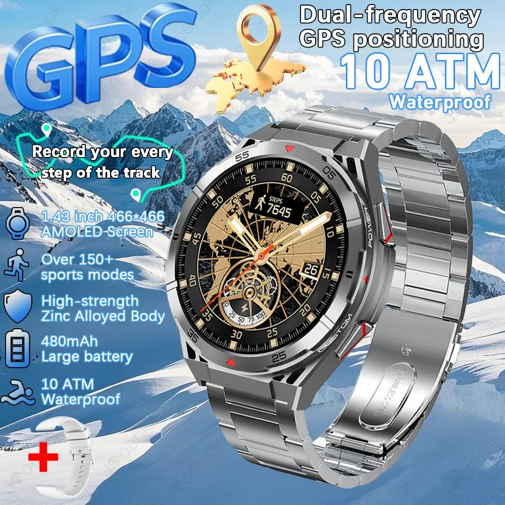 Reloj Inteligente Gps (yingang) Con Llamadas Bluetooth, Brújula, Barómetro Y Múltiples Modos Deportivos.