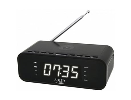 Radio Despertador ADLER AD 1192b Blanco Negro
