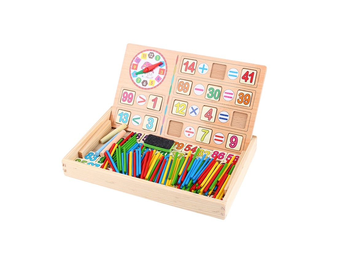 Ats-juguete Educatsivo De Madera Para Preescolar: Palos De Conteo Y Cálculo Matsemático, Juego De Aprendizaje Para Niños