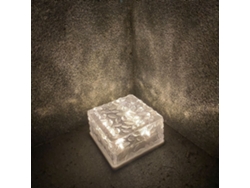 Lámpara Solar Con Forma De Bloque De Hielo, Con 4 Led, Resistente Al Agua, Para Jardín, Patio Y Caminos Exteriores.