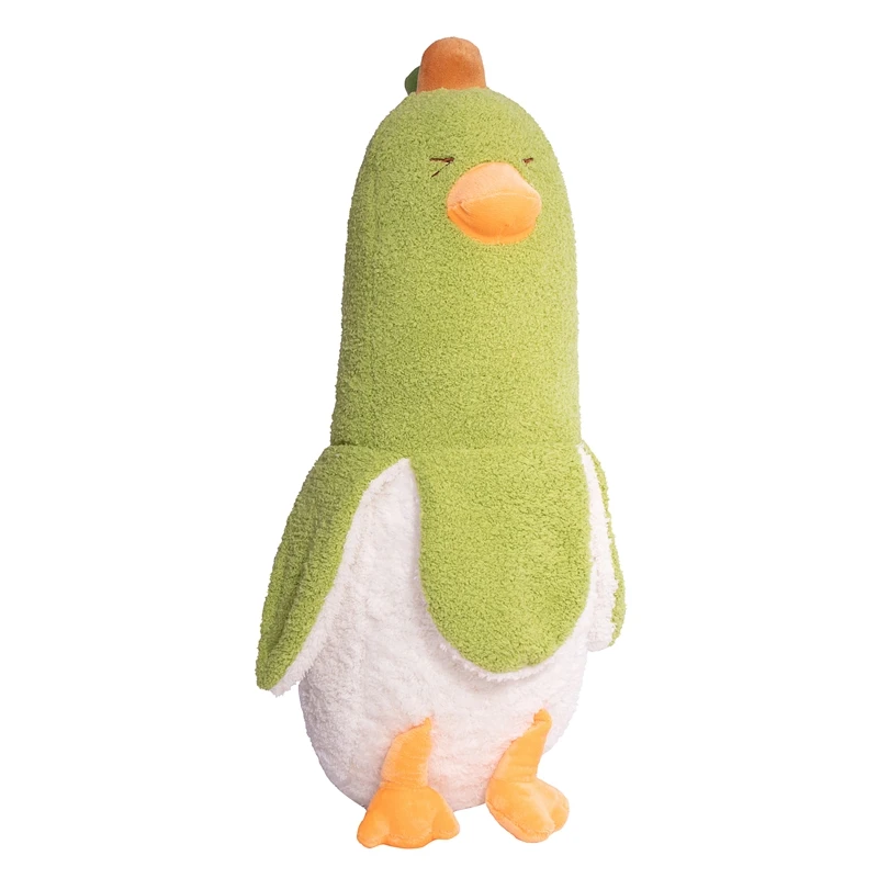 (verde 70 Cm) Almohada De Peluche Creativa Con Forma De Pato Plátano Y Relleno De Suave Algodón.