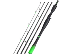Caña De Pescar Fibra Carbono Para Casting, Equipo Pesca Con Señuelos, Carpa Agua Dulce, Lucio O Lubina, 1,8...