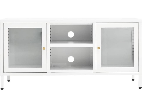 Mueble para la televisión VIDAXL Blanco Acero (105x35x52 cm)