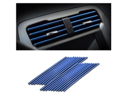 2026altiro-20 Tiras Decorativas Para Aire Acondicionado De Coche, Tiras Flexibles Para El Interior Del Coche (azul)