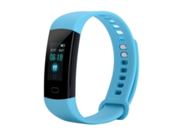 Monitor De Actividad Física Pulsera Inteligente Inalámbrica Bluetooth Monitor De Frecuencia Cardíaca Azul Claro