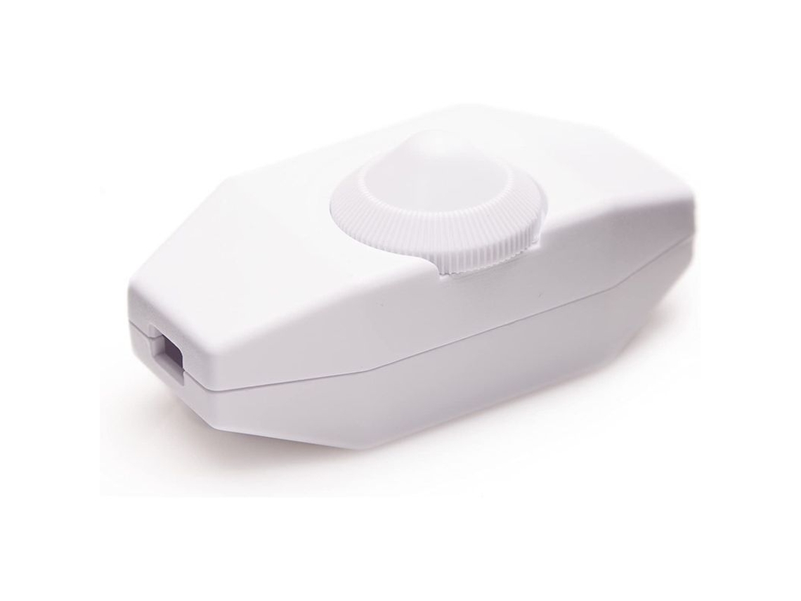 Regulador De Intensidad De Luz, Interruptor Giratorio 220-230v Blanco, Botón Para Led Regulable.
