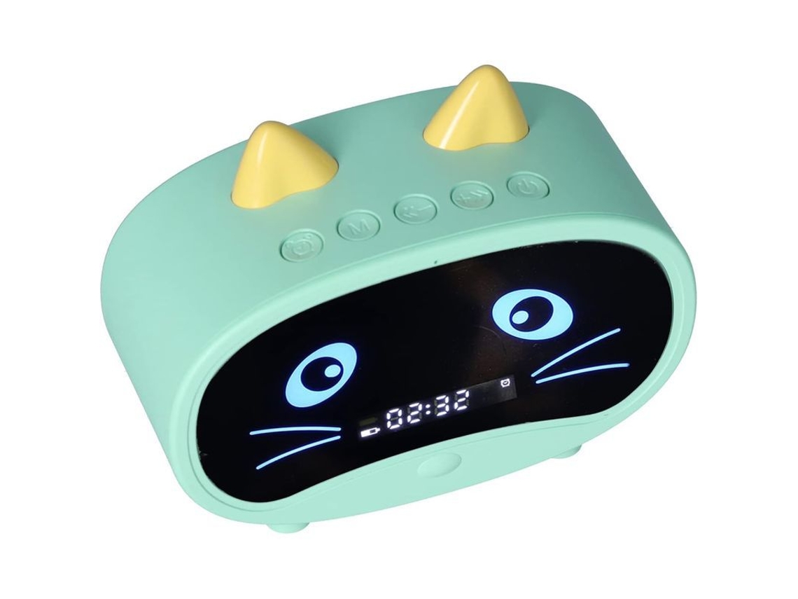 Reloj Despertador Inalámbrico Multifuncional Altavoz Bluetooth Con Radio Fm 1000mah