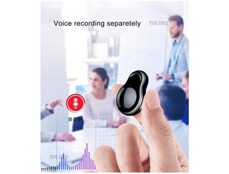 Grabadora de voz con bolígrafo de audio digital con cámara HD 1080P Visión nocturna infrarroja Cancelación estéreo sin pérdidas-128GbBlack
