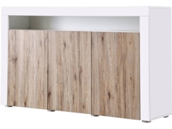 Aparador HABITAT ET JARDIN LED Bogota Blanco (155x40x92 cm - MDF)