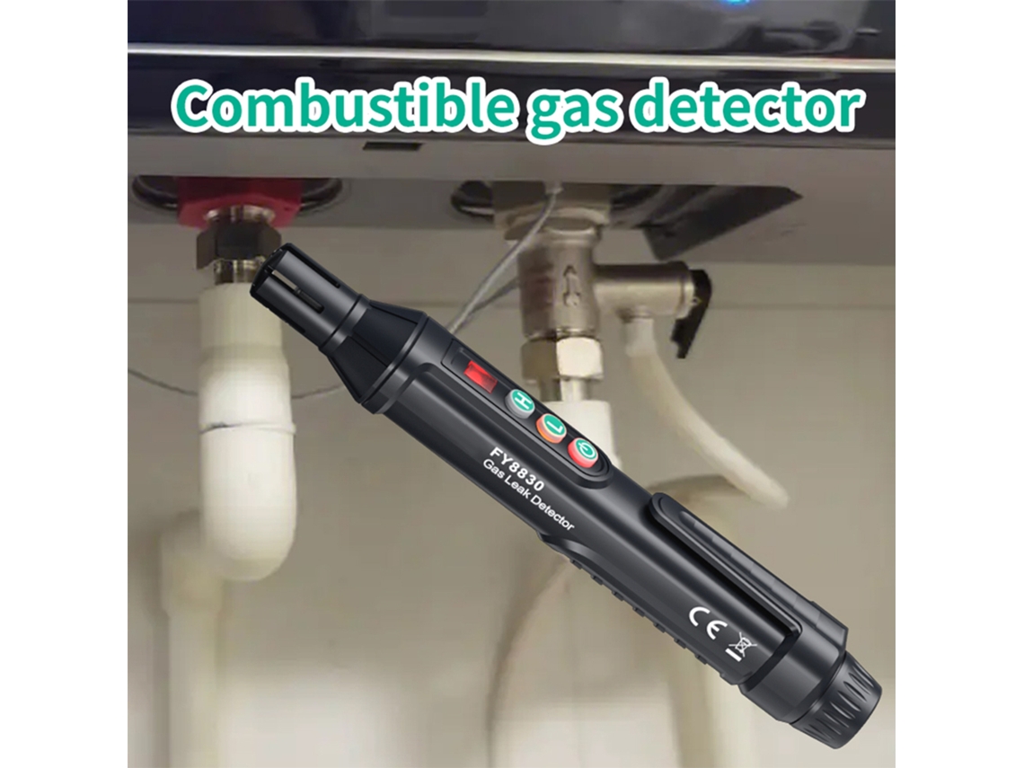 Detector Portátil De Fugas De Gas Natural Mastfuyi Fy8830 Con Alarma Sonora Y Visual