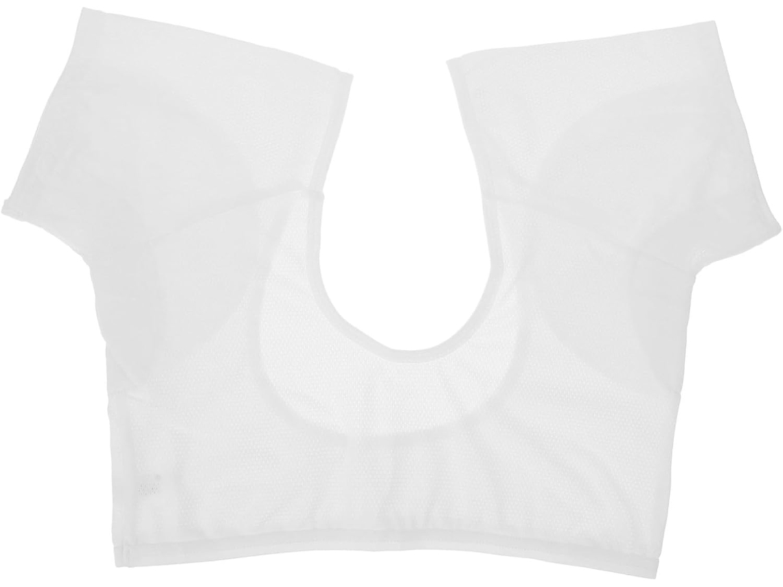 Chaleco Absorbente De Sudor De Algodón Blanco Para Axilas, Almohadilla Lavable.