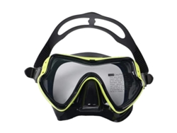 Máscara de snorkel profesional con lente ultra transparente y amplio campo de visión, antifugas.
