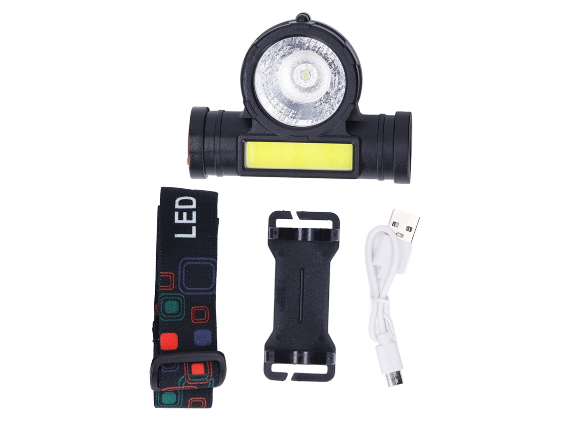 2026-linterna Frontal Led De Dos Fuentes De Luz Cob Recargable Ultra Brillante Para Camping Al Aire Libre Y Pesca Nocturna