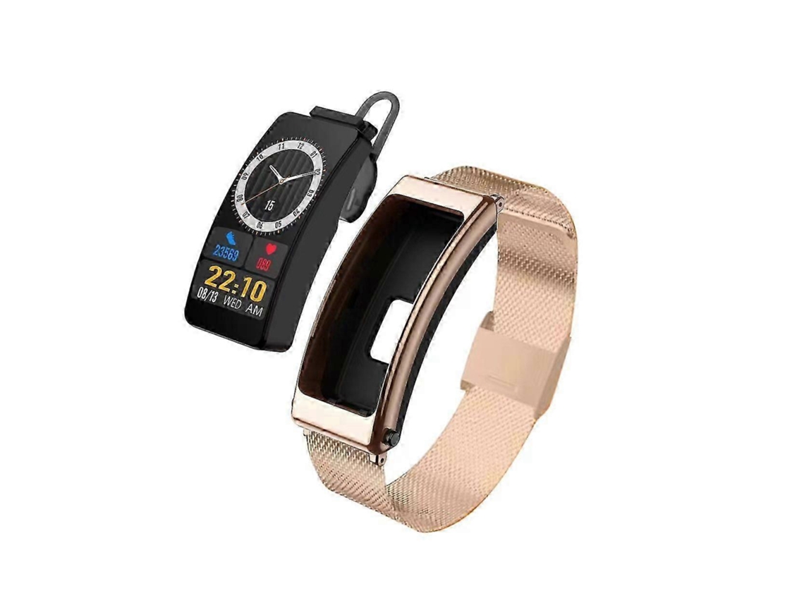Reloj inteligente K13 de 1,14 pulgadas con correa de acero y auriculares desmontables. Compatible con llamadas Bluetooth. Ly Ebike.