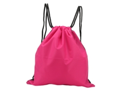 Mochila Con Cordón Ajustable, Resistente Al Agua Y De Gran Capacidad, Ideal Para El Gimnasio, Deportes Y Compras - Rosa