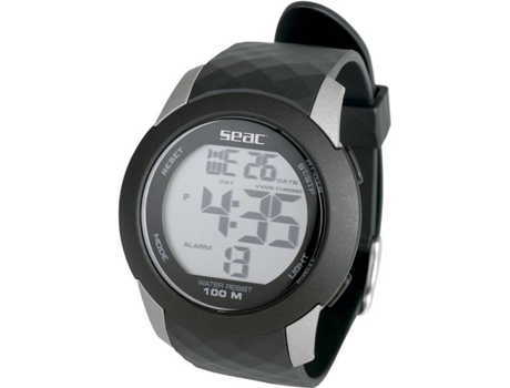 Reloj Digital SEACSUB Chronos Hombre (Goma - Negro)